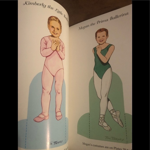 Tom Tierney’s Little Dancers Paper Dolls 6 Dolls Full Costumes New Collector - Picture 4 of 7
